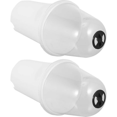Pot de fleurs en plastique avec couvercle pour plantation, lot de 2 pots de fleurs rembourrés (1/5)