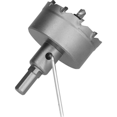 Scie cloche à dents en carbure, outil robuste TCT pour plaques en acier inoxydable 55 mm (1/5)