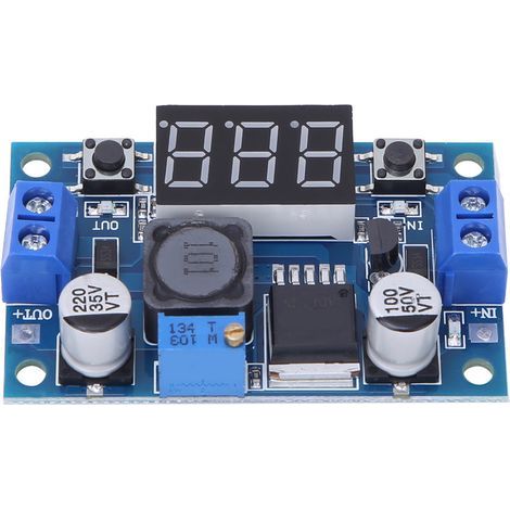 Einstellbares DC/DC-Abwärtsreglermodul 150 kHz mit Anschlüssen (1/5)