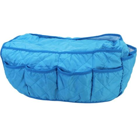 Sac de rangement suspendu pour accoudoir de canapé avec poches, sac de rangement suspendu pour fauteuil, rangement à domicile bleu (1/5)