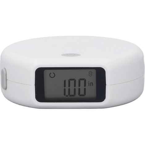 Ruban à mesurer corporel numérique 150cm - Rétractable automatique - Blanc - Précision digitale - Pour fitness et couture (1/5)