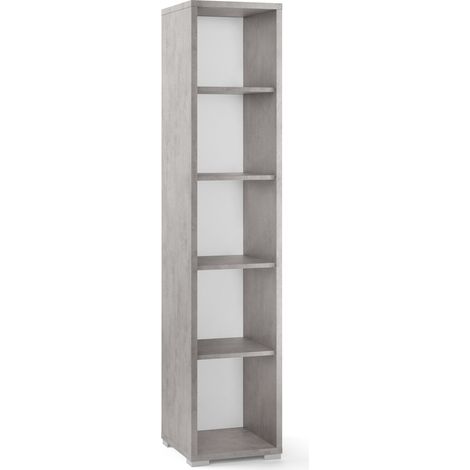 Libreria a Giorno 39x182x41 cm Cemento (1/2)
