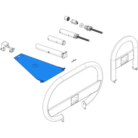 came pièce détachée base de fixation unipark 119riu001 (1/3)
