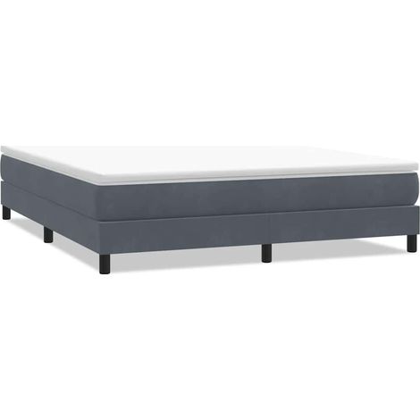 Maison Exclusive - Boxspringbett ohne Matratze Dunkelgrau 180x210