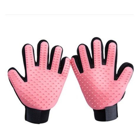 Paire de Gants d'épilation Roses , Gants d'épilation pour Animaux de Compagnie, Gants d'épilation de Massage, adaptés aux Chatons et aux Chiens