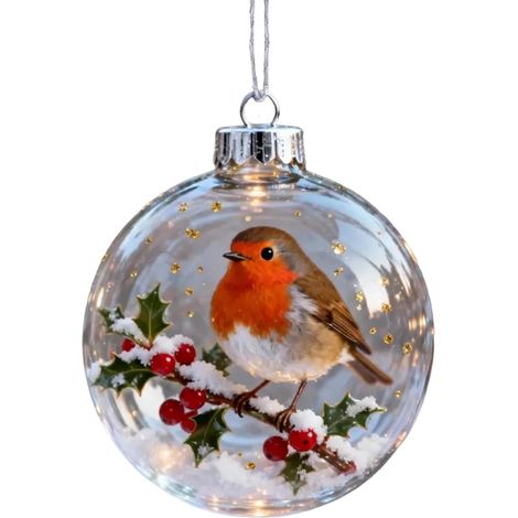 Boules de Noël transparentes, décorations festives pour les fêtes de fin d'année (1/5)