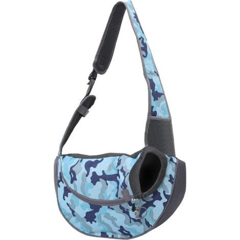 Sac de transport en bandoulière pour chien chat petit animal compagnie voyage respirant avec réglable S (1/4)
