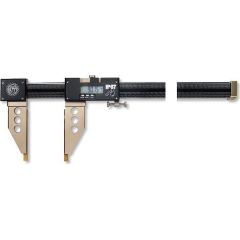 Digital-Messschieber ARGO CARBON ohne zylindrische Messzapfen, ohne Feineinstellung 1500x200/0,01mm IP67