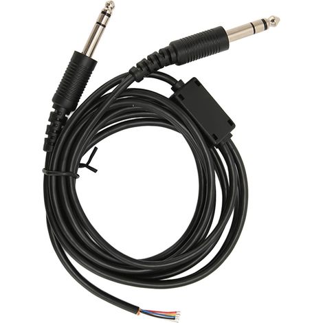 Câble de remplacement pour casque d'aviation David Clark AVCOMM Pilot Dual GA Plug (2 m). (1/5)
