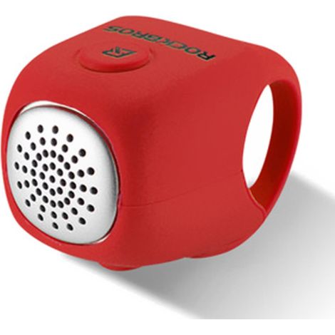SONNETTE VÉLO ÉLECTRIQUE ROCKBROS, anti-pluie, VTT guidon, coque silicone, sonnette rouge (1/5)