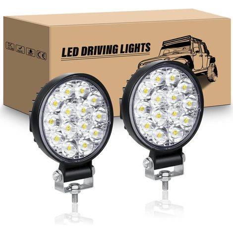 runde LED-Arbeitsscheinwerfer, 8,1 cm (3,2 Zoll) Mini-Scheinwerfer, 42 W, 12 V/24 V, 6000 K, Nebelscheinwerfer (1/4)