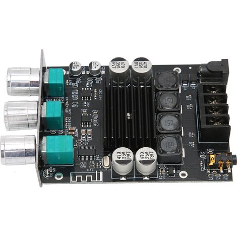 Amplificateur Audio Bluetooth 5.0 2x100W, Module Ampli Puissant pour Voiture, Subwoofer, Alimentation 12V-24V, Carte ZK-1002T