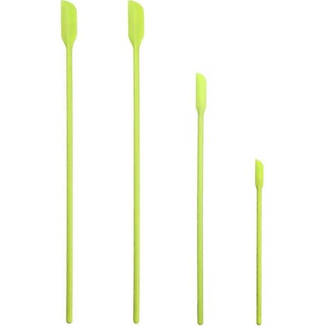 Lot de 4 mini spatules réutilisables en silicone pour la cuisine, idéales pour les pots et le beurre. (1/5)