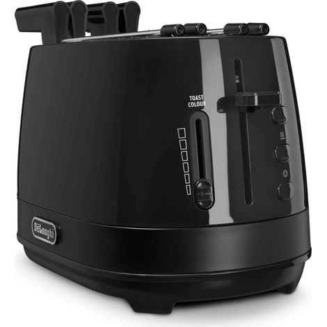 Delonghi CTLAP2203 Tostadora Negra 2 Rebanadas 550W