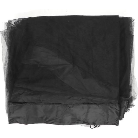 Pare-moustiques pour parasol de terrasse, ouverture zippée, filet anti-insectes extérieur, couverture protectrice universelle (1/5)
