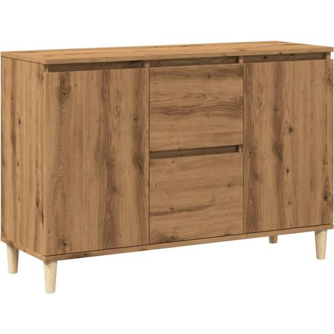 Credenza cassettiera cassettiera mobile contenitore organizer cucina soggiorno stanza dei bricolage 102 x 35 x 70 cm derivati del legno marrone 020030807