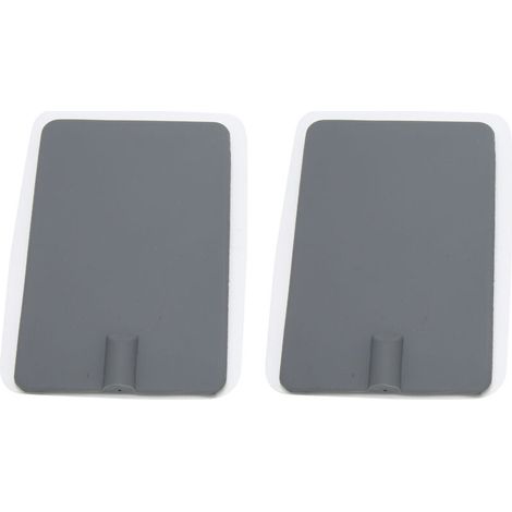 2 pièces Électrodes en Silicone Doux pour Électrothérapie, Patch Gris 7x11cm pour Appareil de Physiothérapie