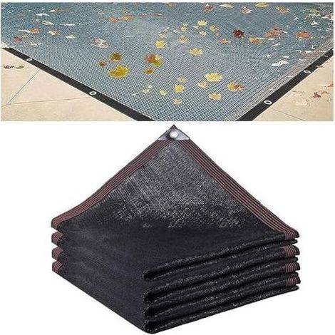 Filet de Protection Piscine 4x8m/5x10m Bâche Enterrée et Hors-Sol, Maille Fine, pour Piscines Hors-Sol Et Enterrées(black,4x8m) black 4x8m (1/5)