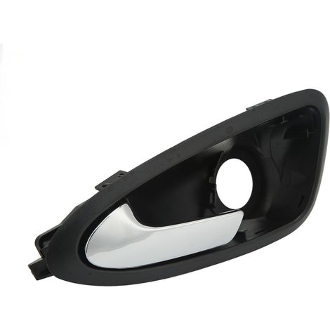 Manilla interior de la puerta del lado del conductor izquierdo - Kit de reparación compatible con SEAT Ibiza 2008-2017 (Tipo 6J, Cromado, ABS) (1/5)