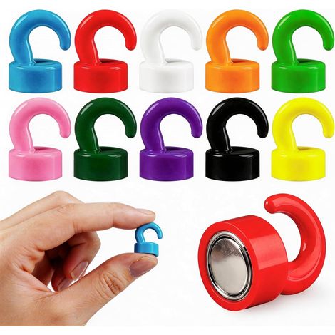 Mini-Magnete zur Aufbewahrung, Klaslokaal, Kreuzfahrtschiffe und Aufbewahrung, Neodym-Magnete zur Aufbewahrung, 10 Stück (meerkleurig)