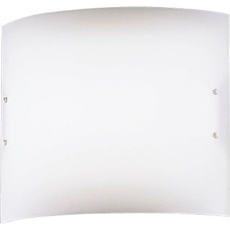 Applique Scilla 36cm E27 in metacrilato opale satinato, lampada da parete e soffitto per interni IP20, 75W, colore bianco - Rossini Illuminazione