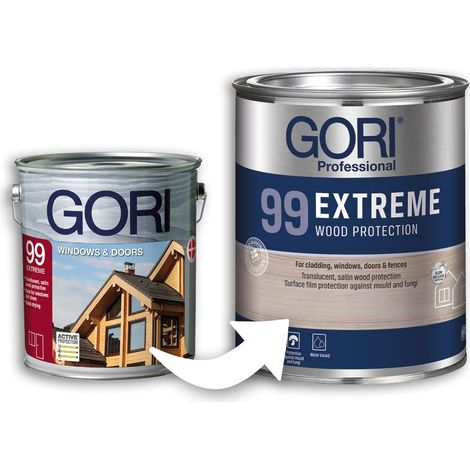 GORI 99 Extreme 7805 Rovere 0,75 L - Finitura a gel effetto cerato per tutti i legni esterni