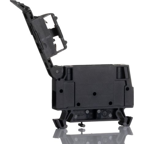 Bloc de jonction rail DIN à fusible Weidmuller W, 0.5  4mm², A visser, Noir ( Prix pour 1 )
