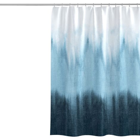 Filiyano-Ensemble rideau de douche avec tapis et crochets pour salle de bain, texturé et imperméable (1/5)
