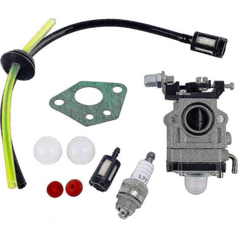 Carburetor kit for 52cc 49cc 43cc brush cutter with gasket, hose, spark plug and fuel filter (1 set) [BR] (1/5)