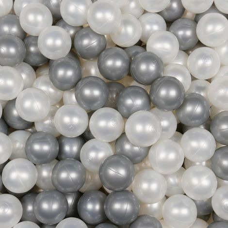 Palline giocattolo ø7cm 150pz perla, argento (1/3)