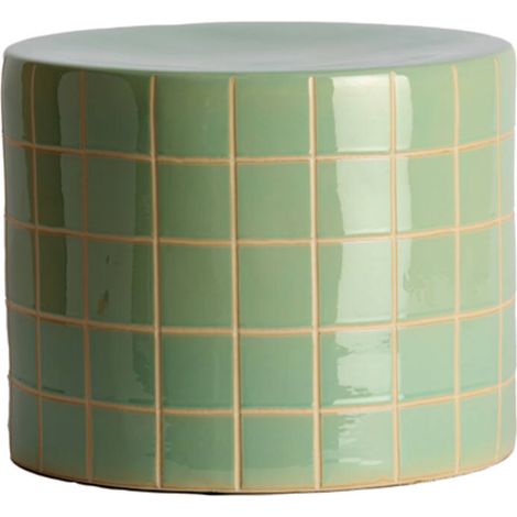 Mesa auxiliar cerámica verde/crema Light & Living (1/3)