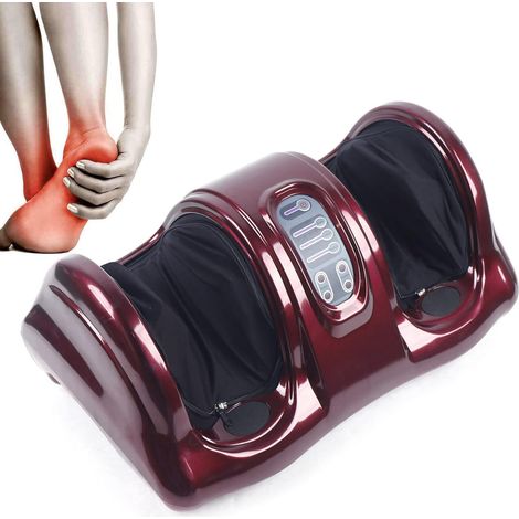Appareil de massage des pieds Shiatsu avec fonction pétrissage, roulement et compression d'air, soulage la douleur de la fasciite plantaire et revitalise les pieds fatigués avec (1/5)