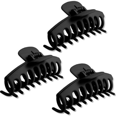 Set mit 3 großen Haarspangen, gebogene, rutschfeste Haarspangen aus Metall für Frauen und Mädchen (1/3)