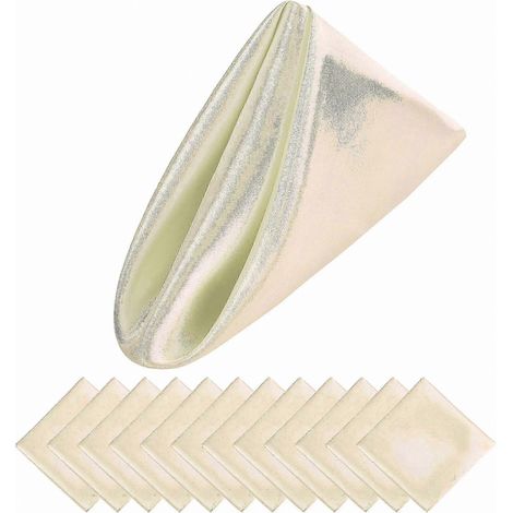 Serviettes de table carrées en coton, pratiques et en fibres naturelles, pour les repas quotidiens et les occasions spéciales. Usage quotidien. (1/5)