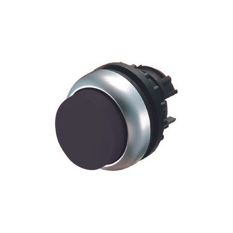 Accionamiento M22-DH-S, botón saliente negro, retorno automático