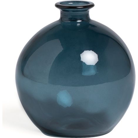 SKLUM Vase aus Altglas Kimma Pazifikblau