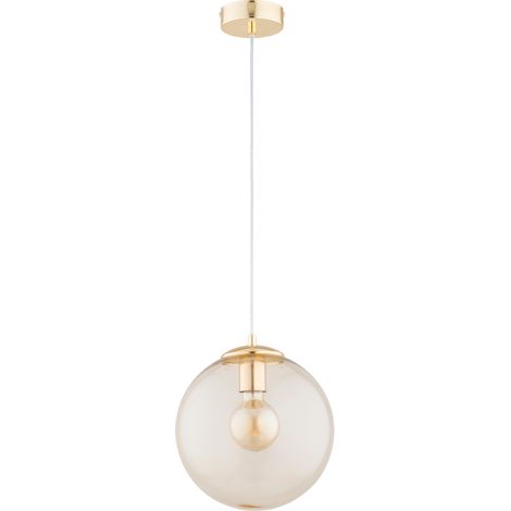 Suspension glamour LEILA Alfa boule dorée E27 Ø25cm (1/3)