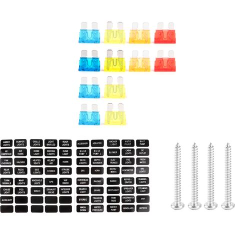 Boîtier à Fusibles 6 Voies avec Indicateur LED pour Voiture, Bateau, Camping-Car