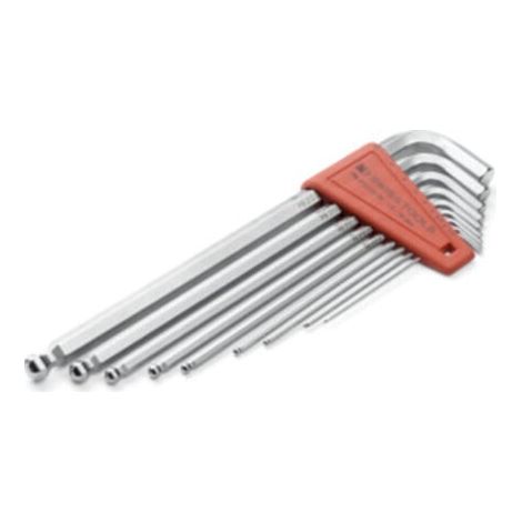 PB Swiss Tools Jeu de clés mâles coudées 6 pans chromée, Nombre de tournevis: 9 (1/2)