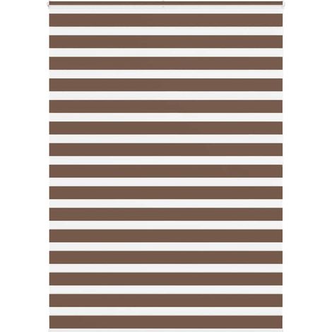 Doppelrollo Braun 165x200 cm Stoffbreite 160,9 cm Polyester