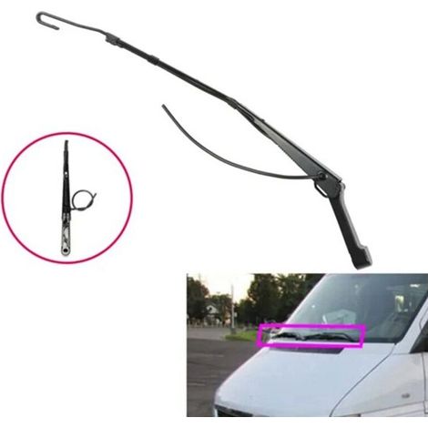 1 paire, Couleur : Noir, Matériau : ABS + Caoutchouc, Bras d'essuie-glace pour pare-brise de voiture, Essuie-glace 9018