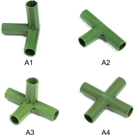 Support Gardien 1102 Vert pour Piquets 11mm  Ensemble de 12 Connecteurs Robustes PP pour Cadres Jardins, Tonnelles et Plantes Grimpantes (1/5)