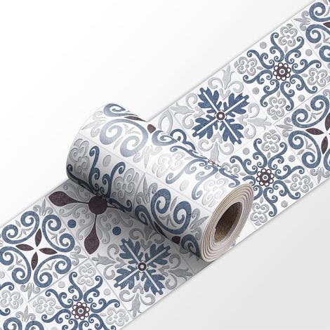 Frise Murale YX179 10cm X 240cm Adhesive Autocollante Papier Peint pour Décoration Intérieure Facile à Poser