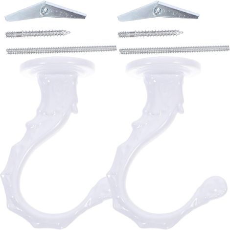 Crochet pliable en alliage de zinc pour plafond, compatible avec les orchidées, lot de 2, robuste. (1/5)