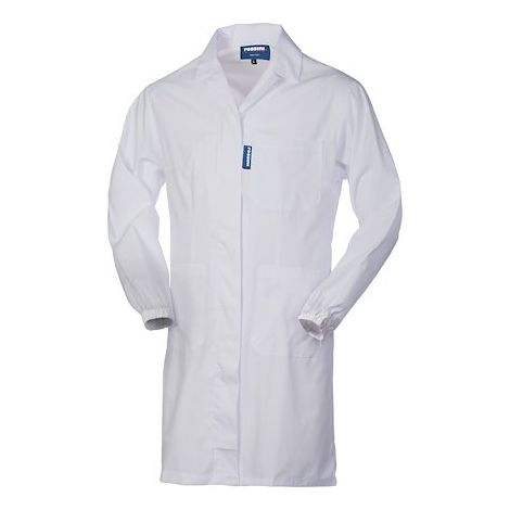 Blouse de travail femme tissu mélangé blanc - taille L - Maxiburo