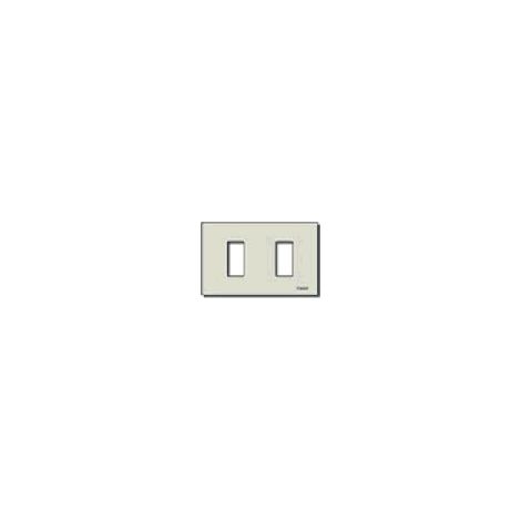 VIMAR - 08636 Placa de aluminio 2M con broche dorado