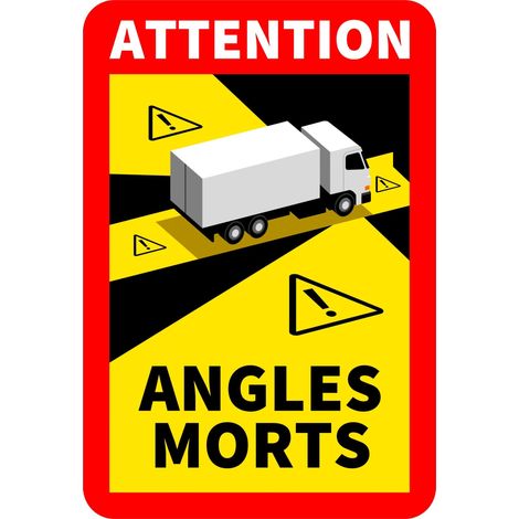 Autocollant 170x250mm "Attention Angles Morts" - TALIAPLAST - 629101 (1/3)