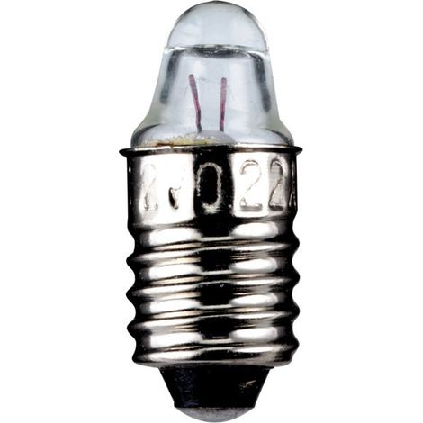 goobay Lentille Pointue pour Lampe de Poche, 0,5 W, culot E10, 2,2 V (DC), 250 mA, 0.5 W (9331)