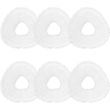 Lot de 6 chiffons de nettoyage pour robot aspirateur Narwal Freo X Ultra / Z10 / Z10 Ultra / J4 / J4 Lite - En microfibre - Lavables - Pièces de rechange (1/5)