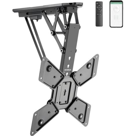 SpeaKa Professional SP-TVCM-510 Supporto a soffitto per TV Pieghevole, Con telecomando 58,4 cm (23) - 139,7 cm (55) m (1/5)